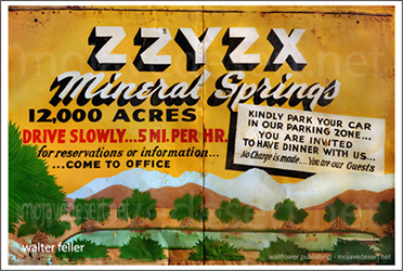 Zzyzx dinner sign